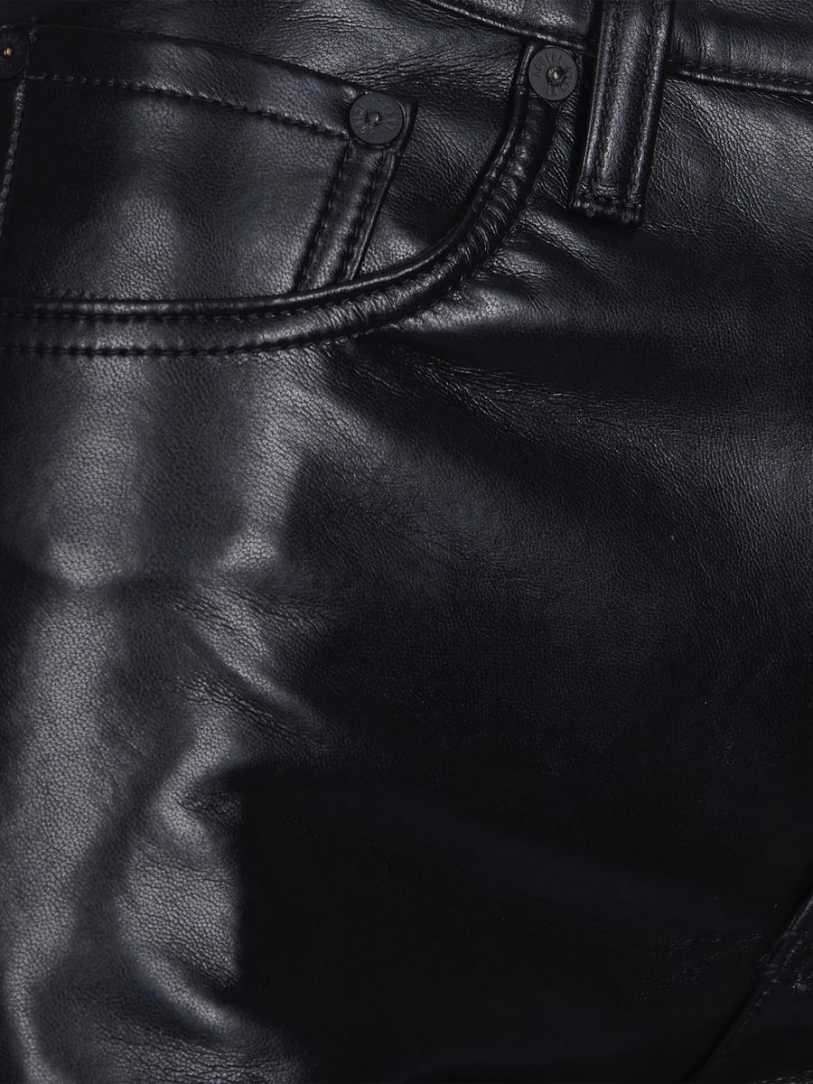Agolde Agolde Leather Trousers, view 2