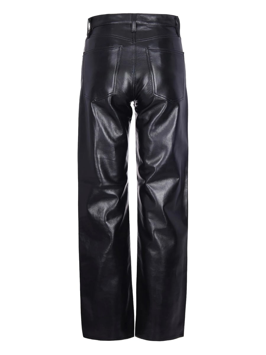Agolde Agolde Leather Trousers, view 3
