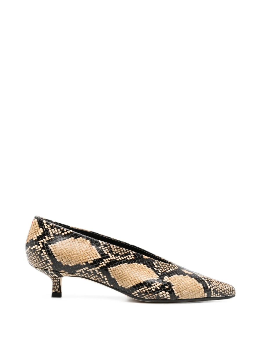 Aeyde Aeyde Clara Snake-effect Pointed-toe Pumps