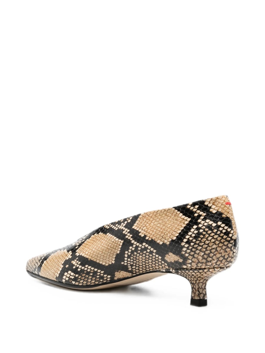 Aeyde Aeyde Clara Snake-effect Pointed-toe Pumps, view 3