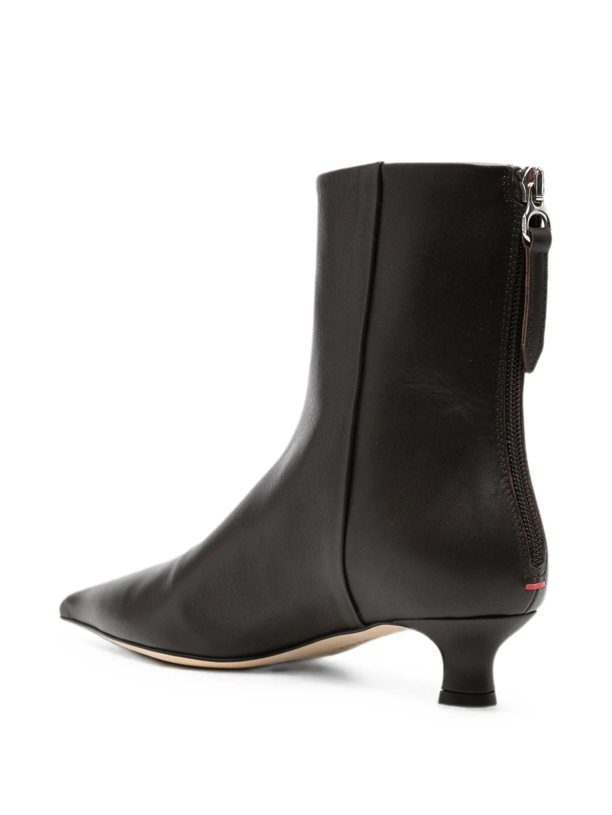 Aeyde Aeyde Zoe Pointed-toe Kitten-heel Boots, view 2