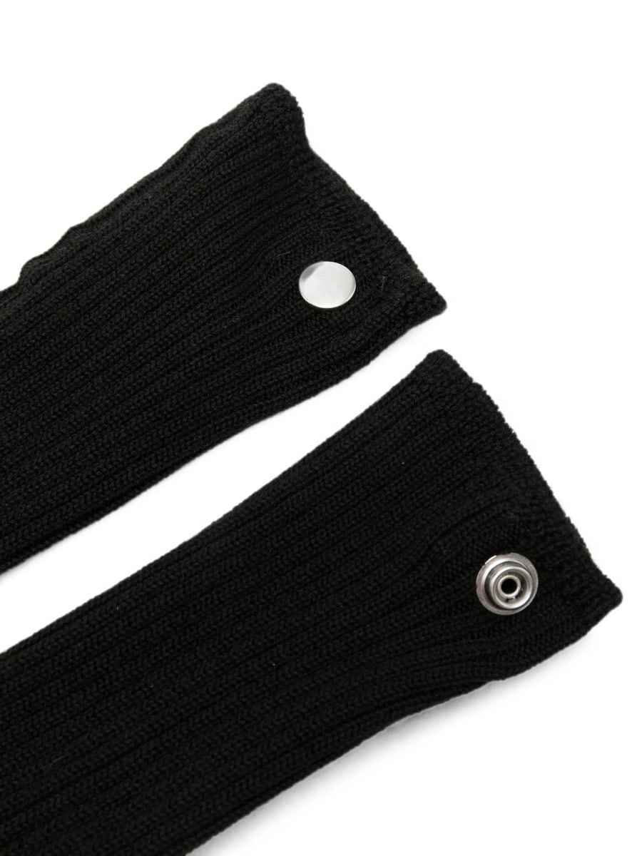 Rick Owens Rick Owens Ribbed-knit Arm Warmers, view 3