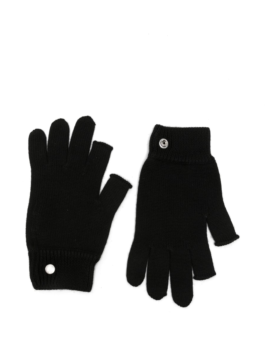 Rick Owens Rick Owens Fingerless Press-stud Gloves, view 3