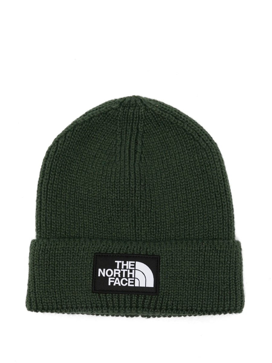 The North Face The North Face Logo-patch Ribbed-knit Beanie Hat