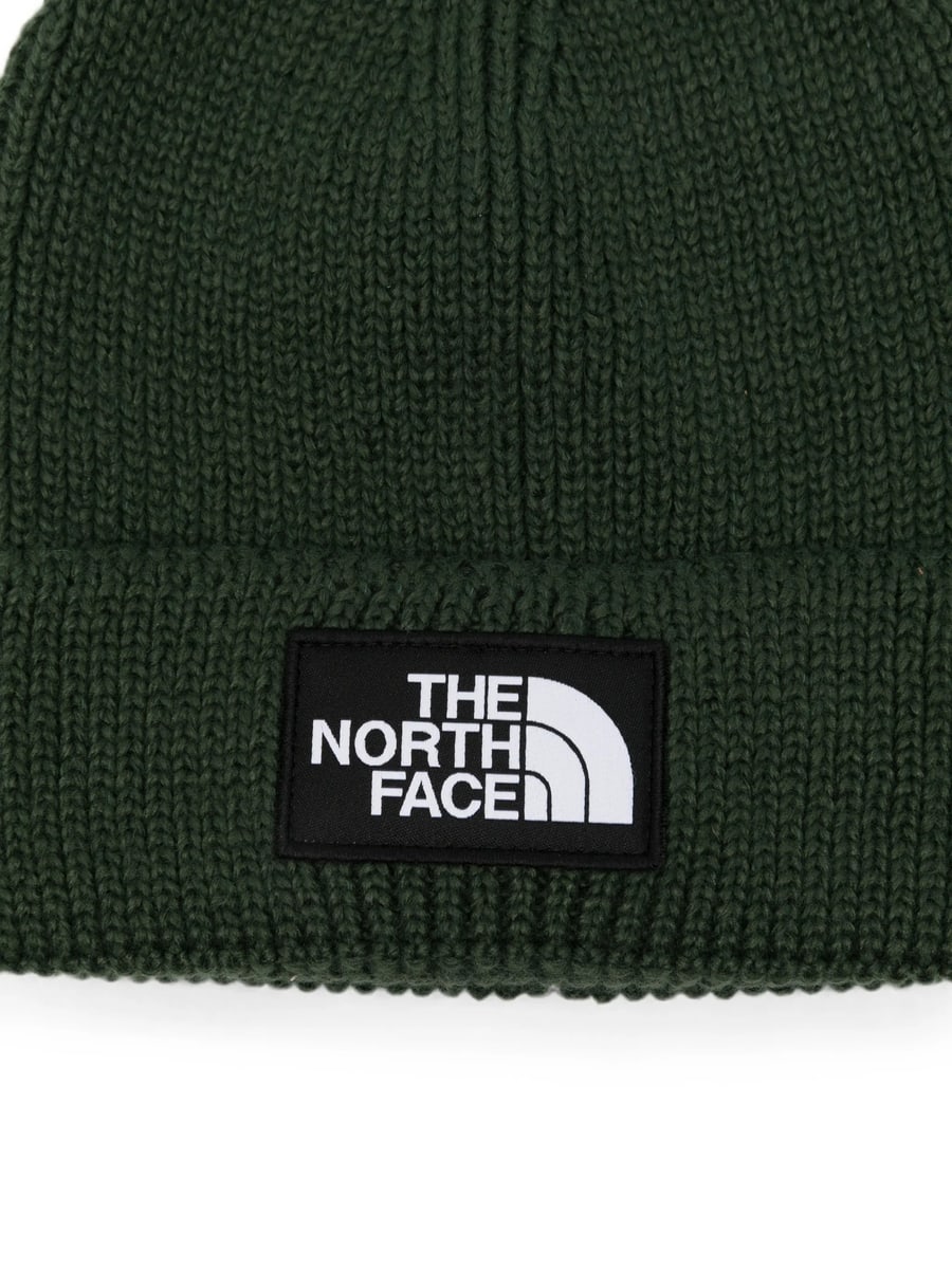 The North Face The North Face Logo-patch Ribbed-knit Beanie Hat, view 2