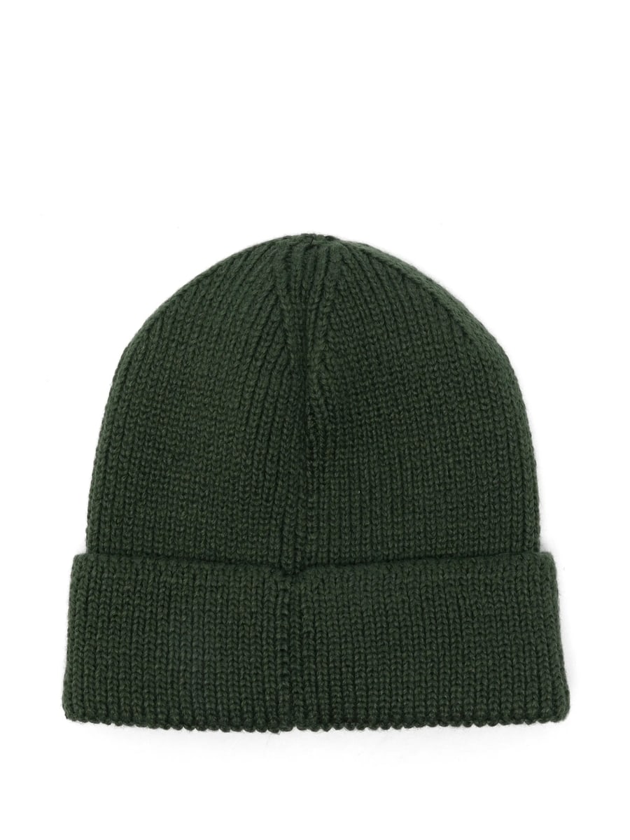 The North Face The North Face Logo-patch Ribbed-knit Beanie Hat, view 3