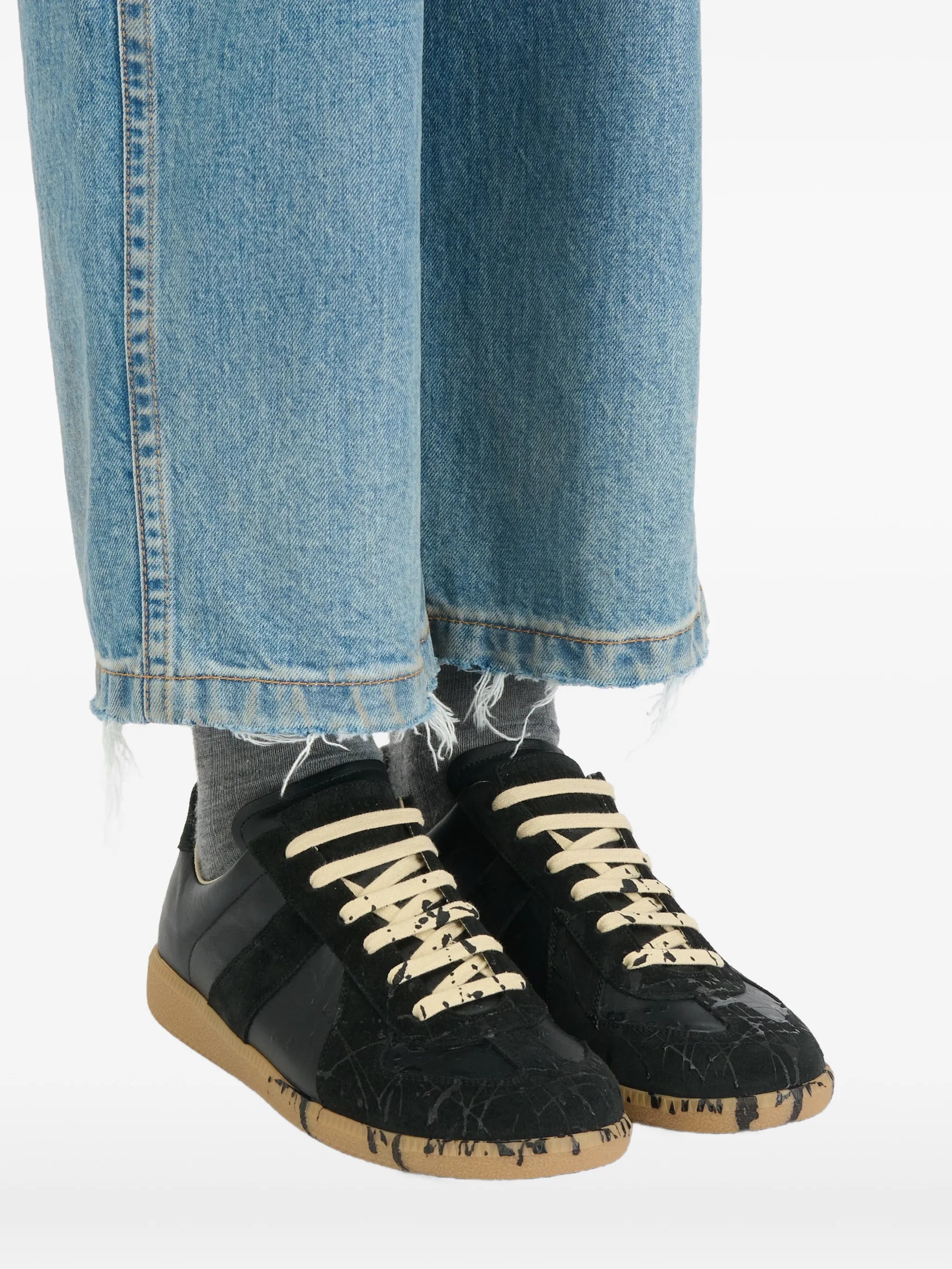 Maison Margiela Maison Margiela Replica Paint-splatter Sneakers, view 2