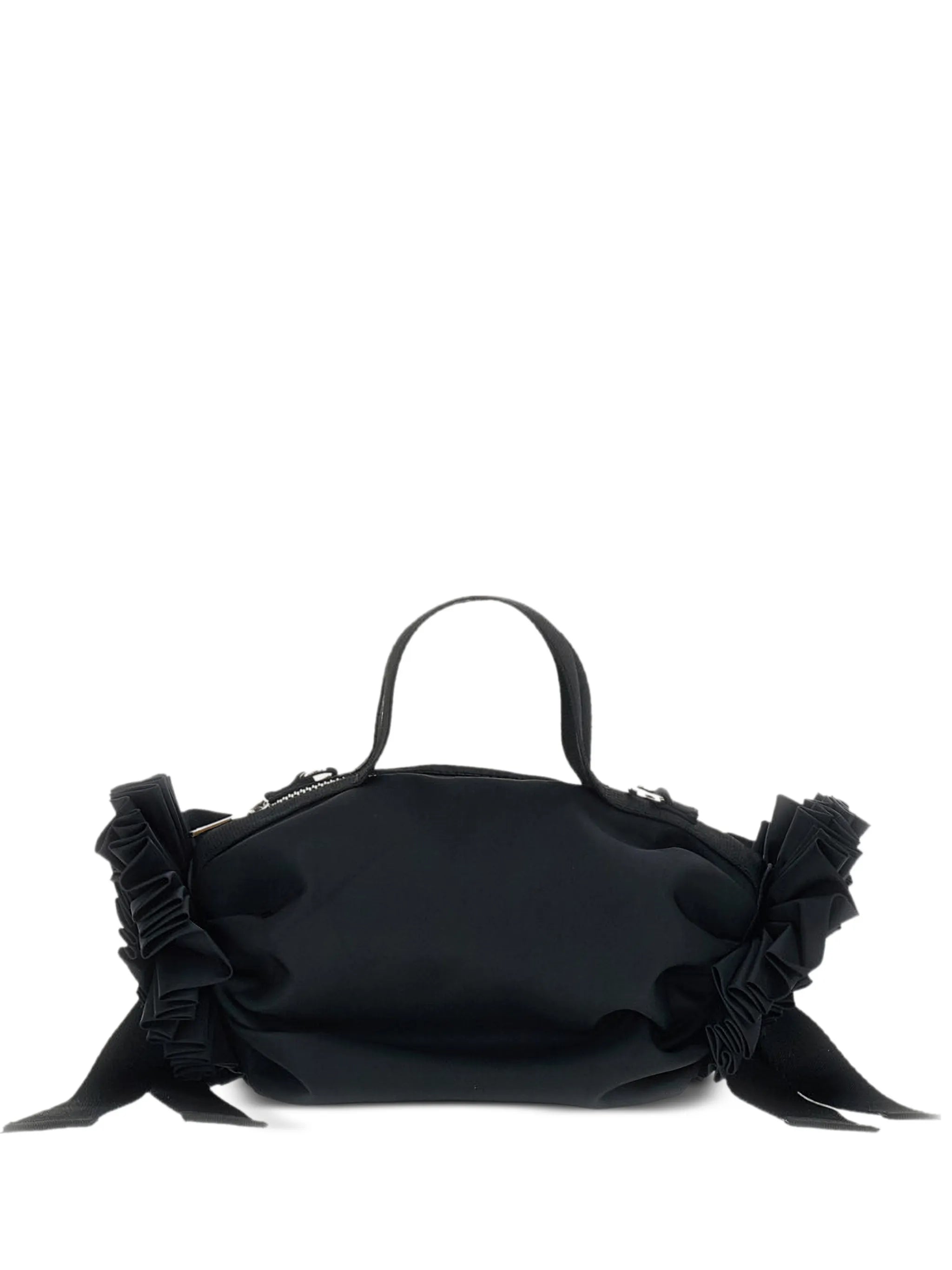 Simone Rocha Simone Rocha Beaded-rosette Ribbon-detail Clutch Bag