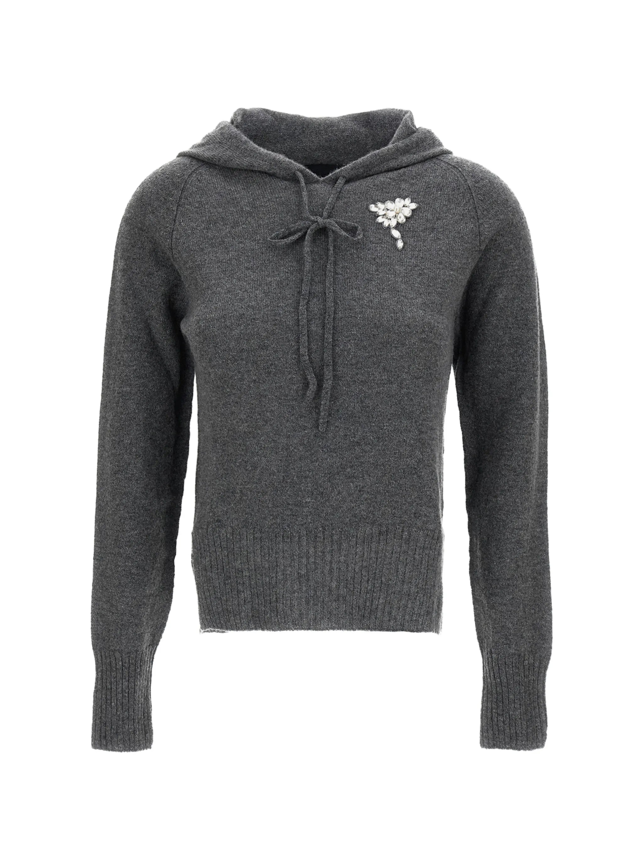 Simone Rocha Simone Rocha Embellished Cashmere Hoodie