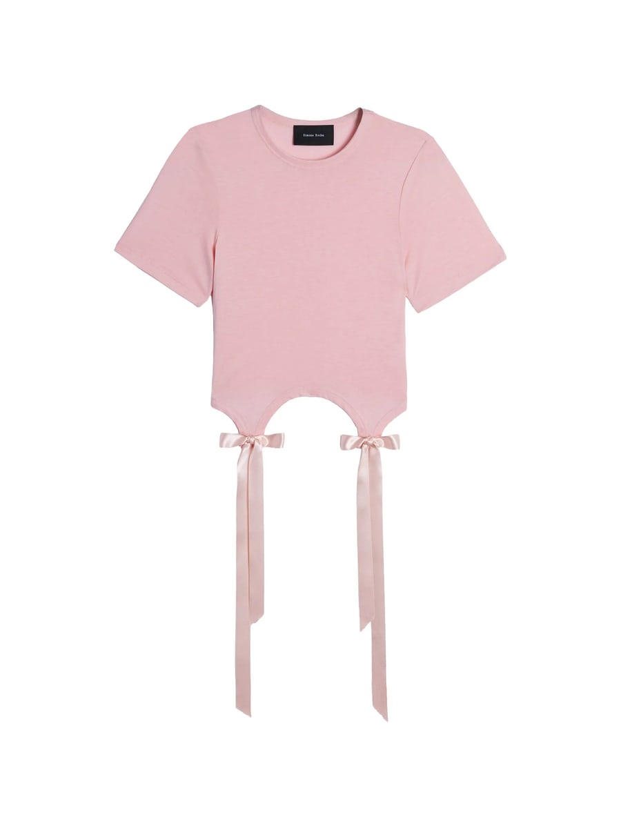 Simone Rocha Simone Rocha Bow-detail Cutout T-shirt
