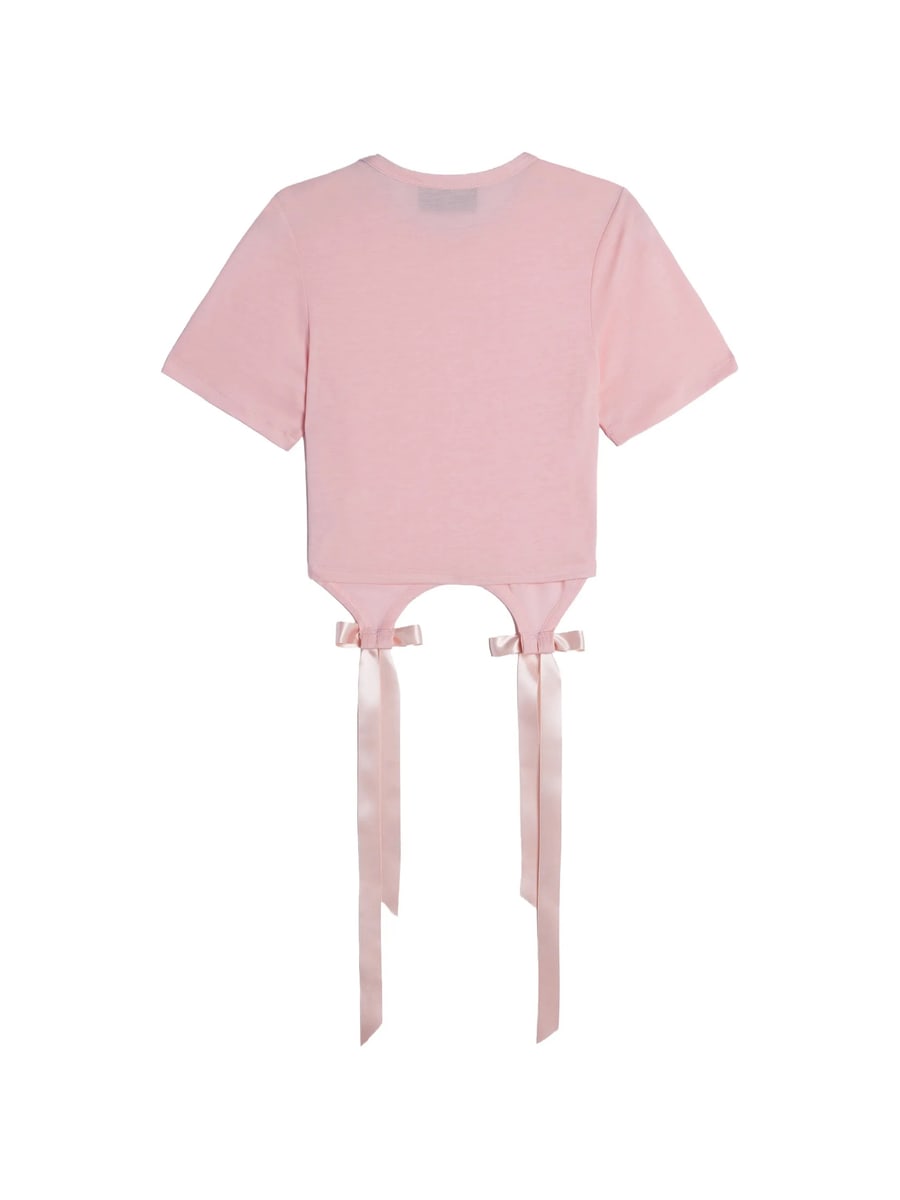 Simone Rocha Simone Rocha Bow-detail Cutout T-shirt, view 2
