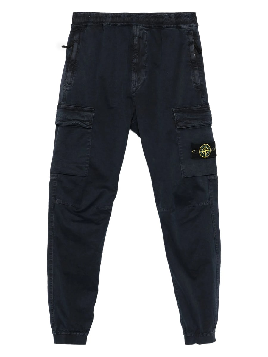Stone Island Stone Island Elasticated-cuff Cargo Trousers