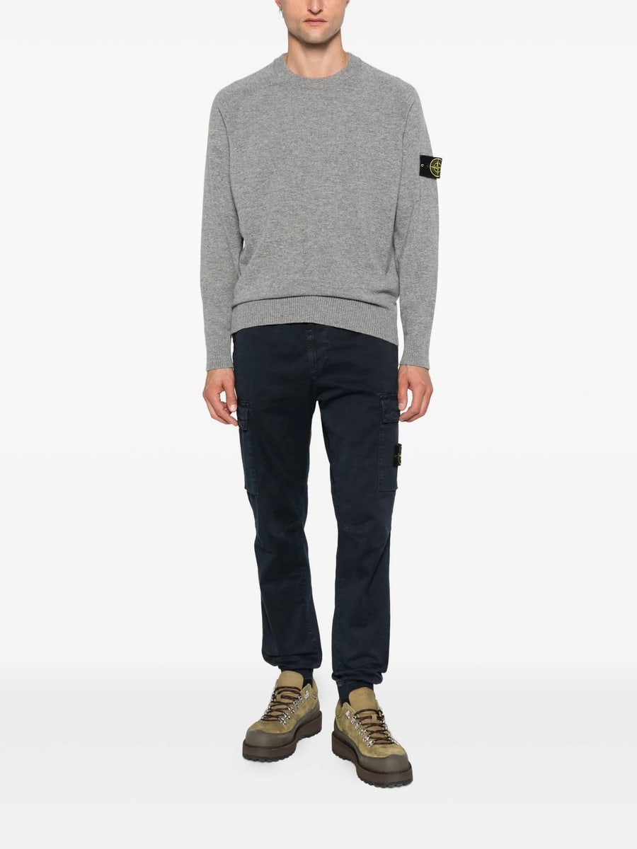 Stone Island Stone Island Elasticated-cuff Cargo Trousers, view 3