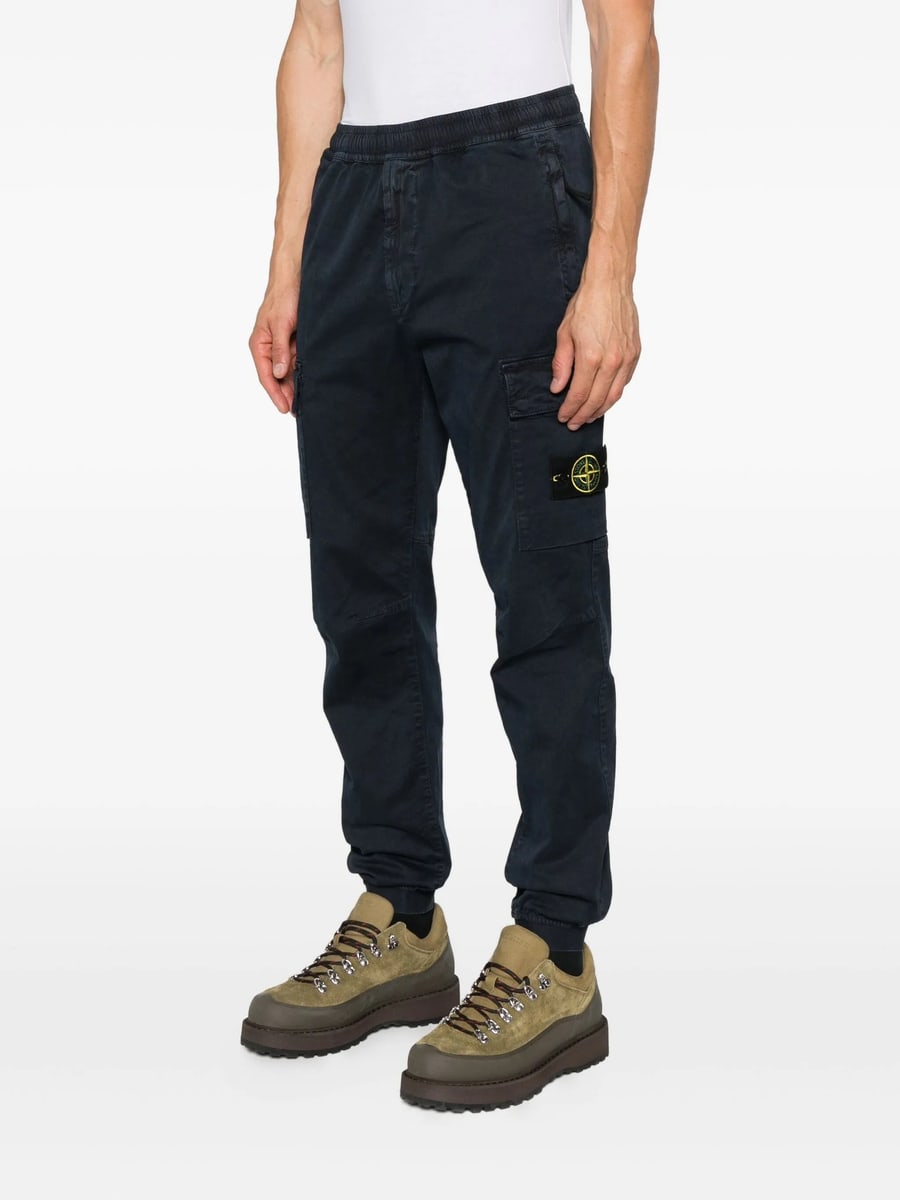 Stone Island Stone Island Elasticated-cuff Cargo Trousers, view 5