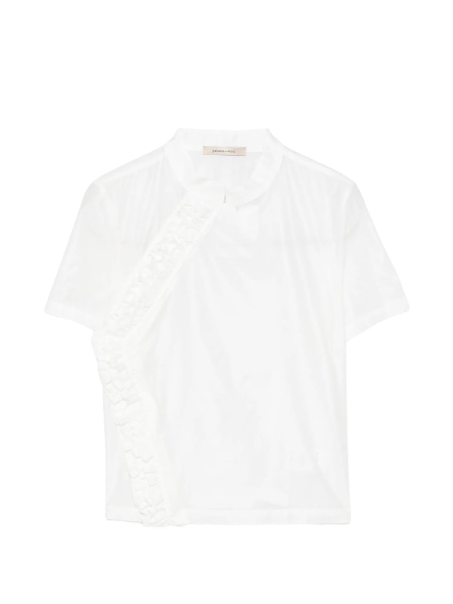 Paloma Wool Paloma Wool Gaspar Ruffle-trimmed Short-sleeve Blouse
