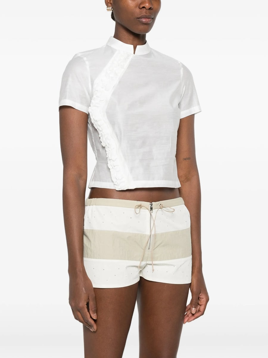 Paloma Wool Paloma Wool Gaspar Ruffle-trimmed Short-sleeve Blouse, view 5