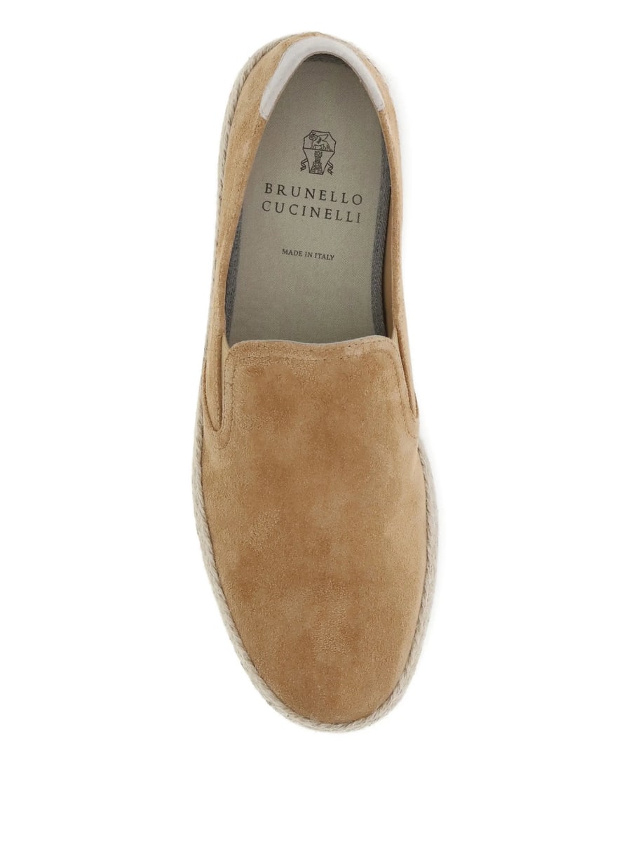 Brunello Cucinelli Brunello Cucinelli Suede Espadrilles, view 4