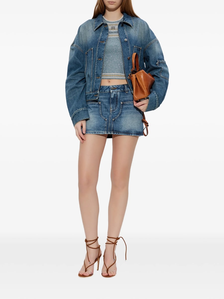 Amiri Amiri Women´s Denim Work Jacket, view 5