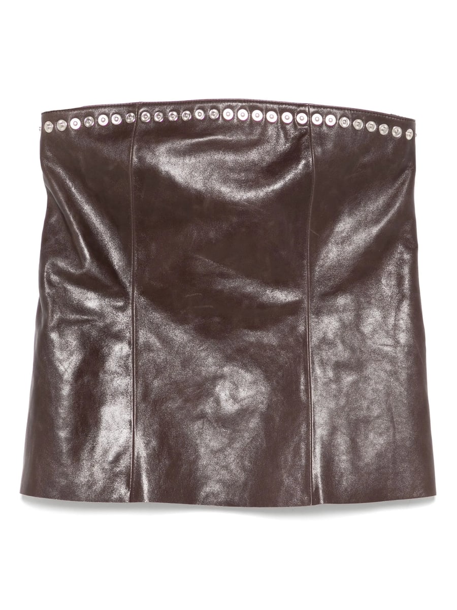 Paloma Wool Paloma Wool Leather Mini Skirt