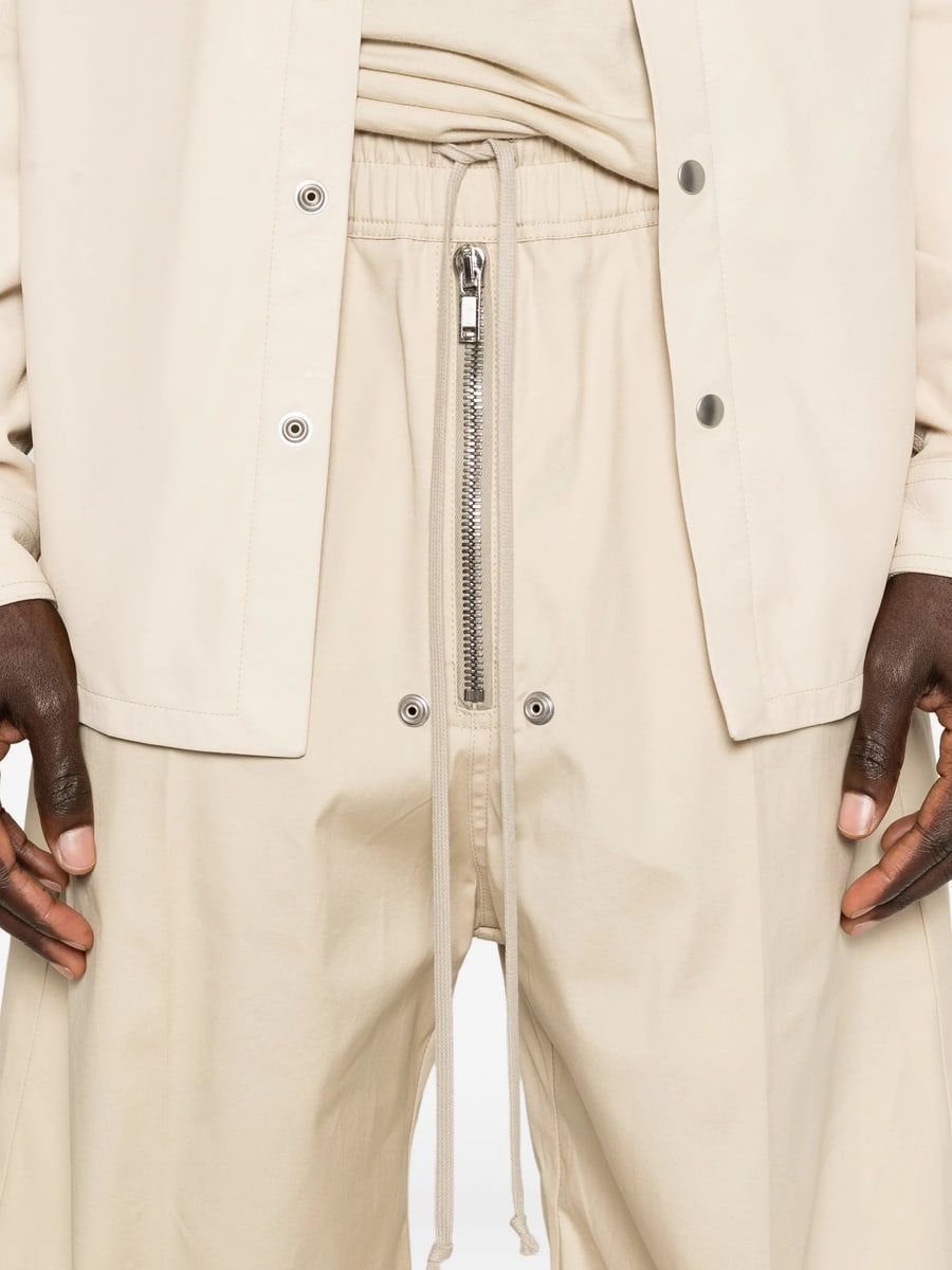 Rick Owens Rick Owens Bela Zip Drawstring Trousers, view 3