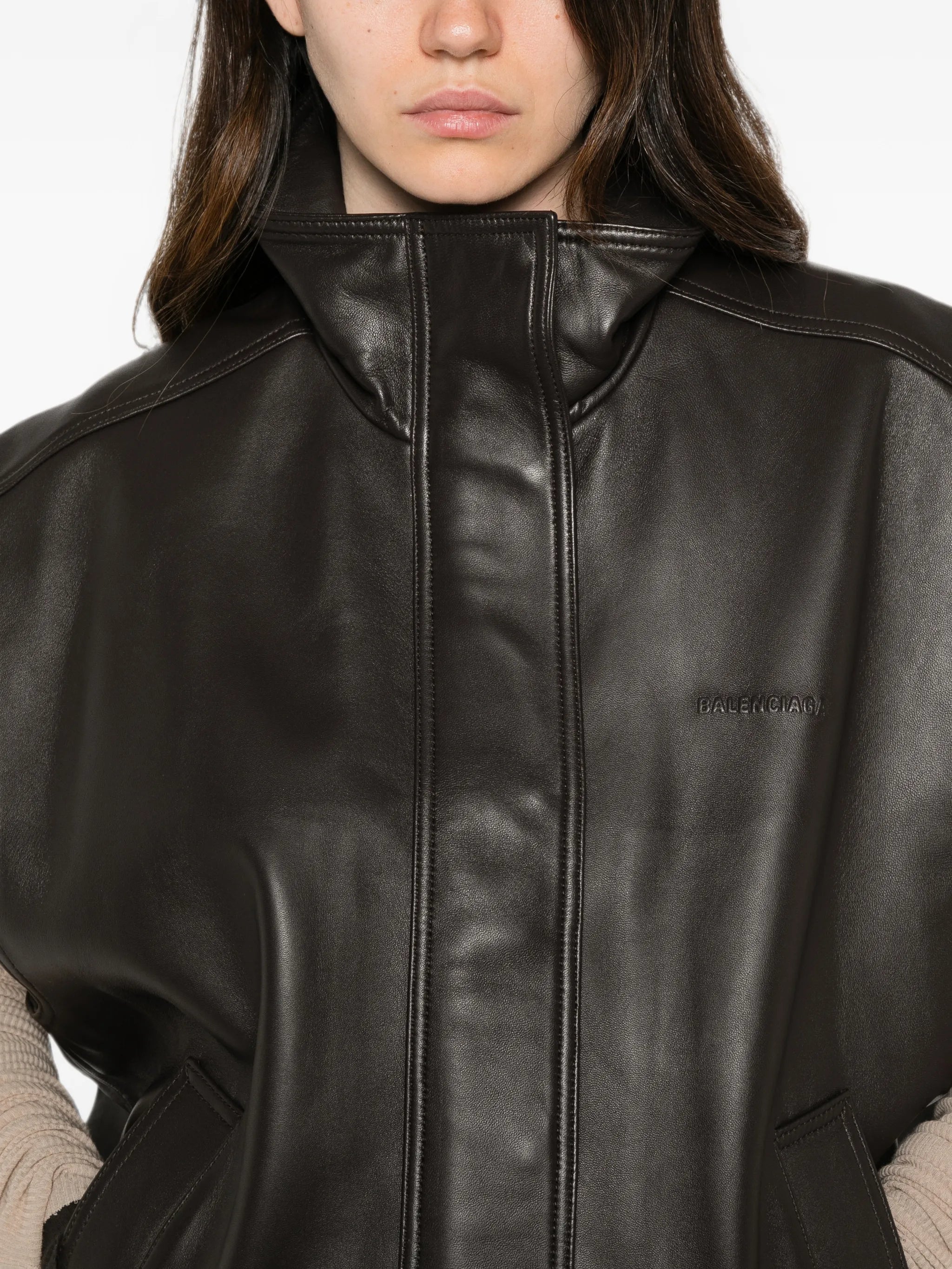 Balenciaga Balenciaga Leather Waistcoat, view 2