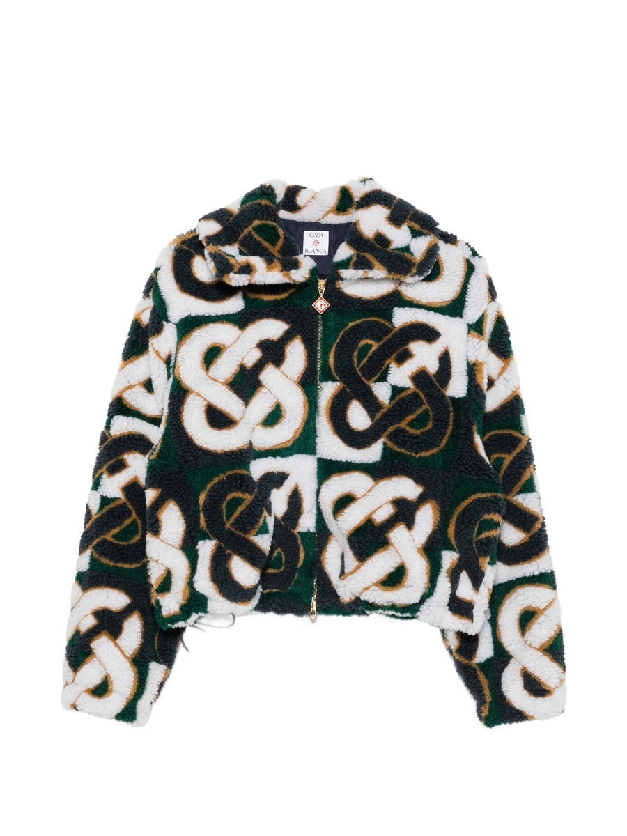 Casablanca Casablanca Zip-fastening Monogram-print Jacket