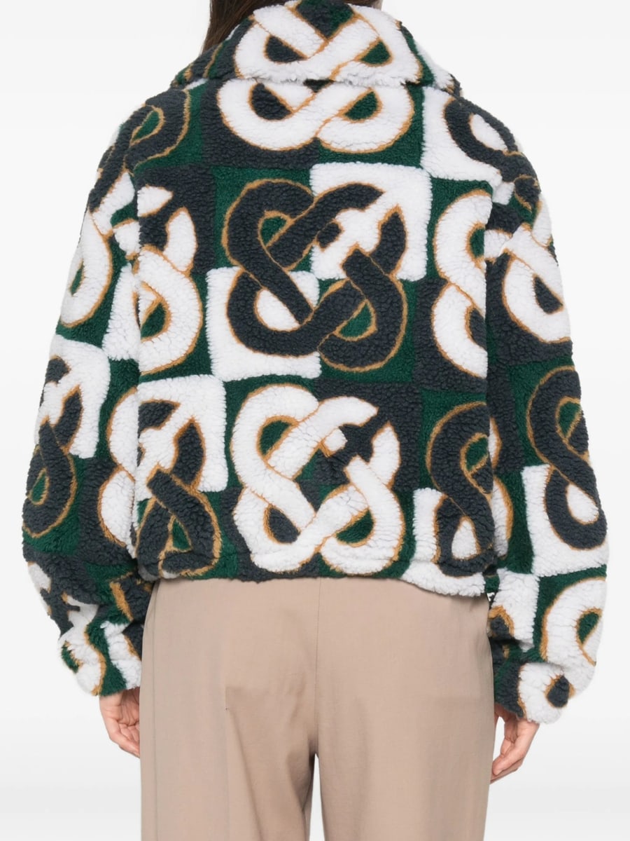Casablanca Casablanca Zip-fastening Monogram-print Jacket, view 2