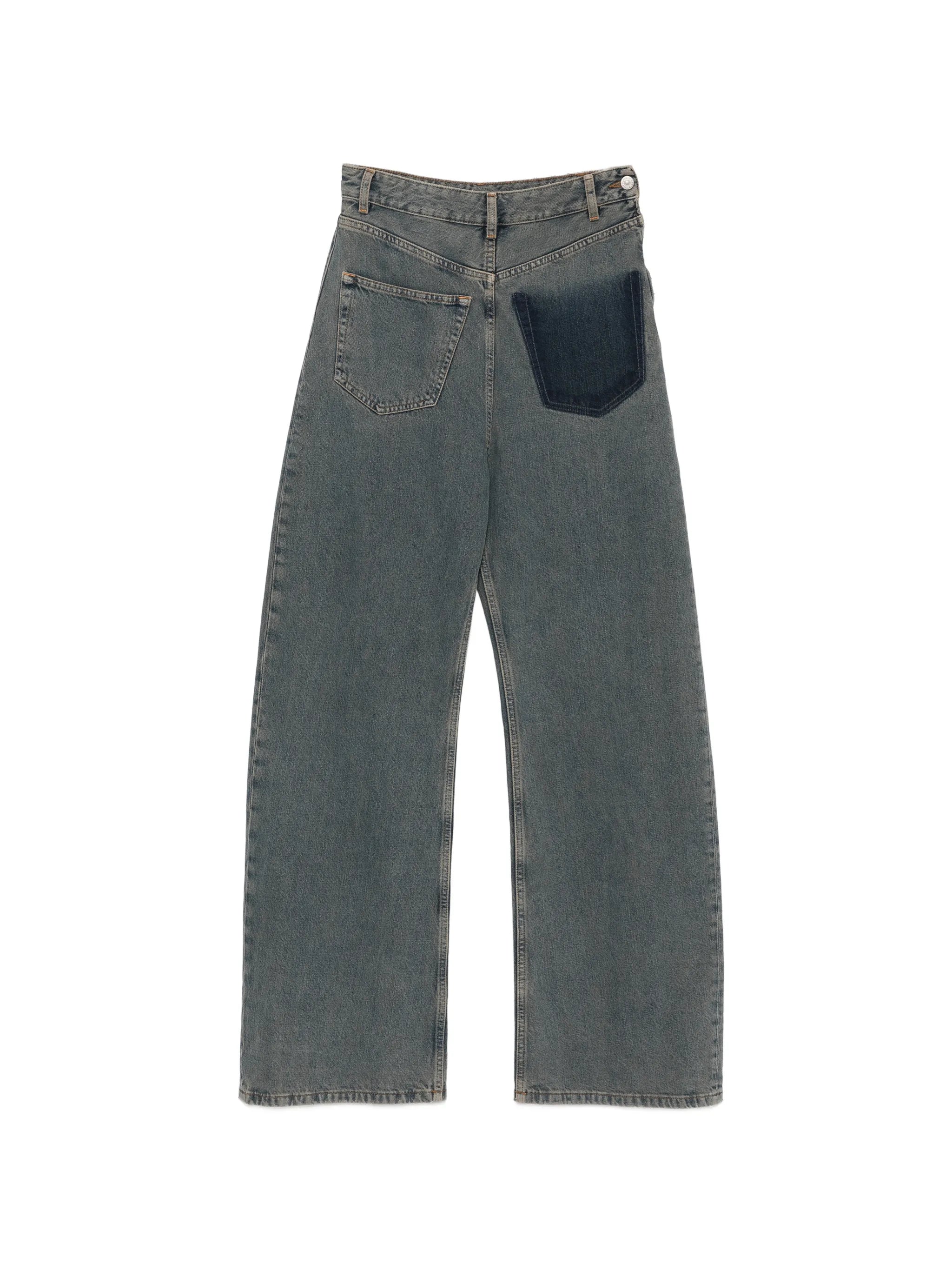 MM6 Maison Margiela Mm6 Maison Margiela Faded-effect Patch-detail Jeans