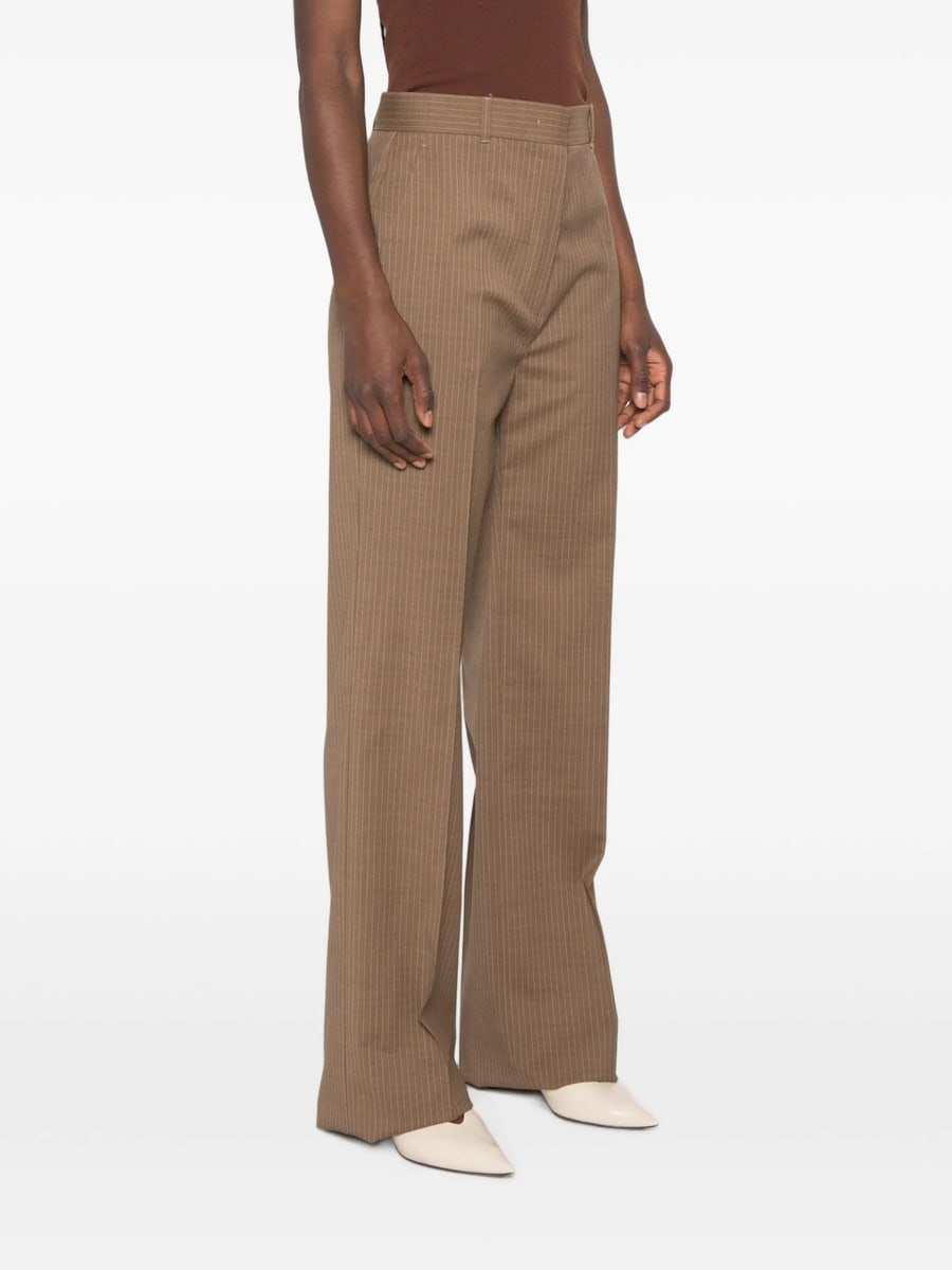 Max Mara Studio Max Mara Studio Stripe-pattern Straight-leg Trousers, view 2
