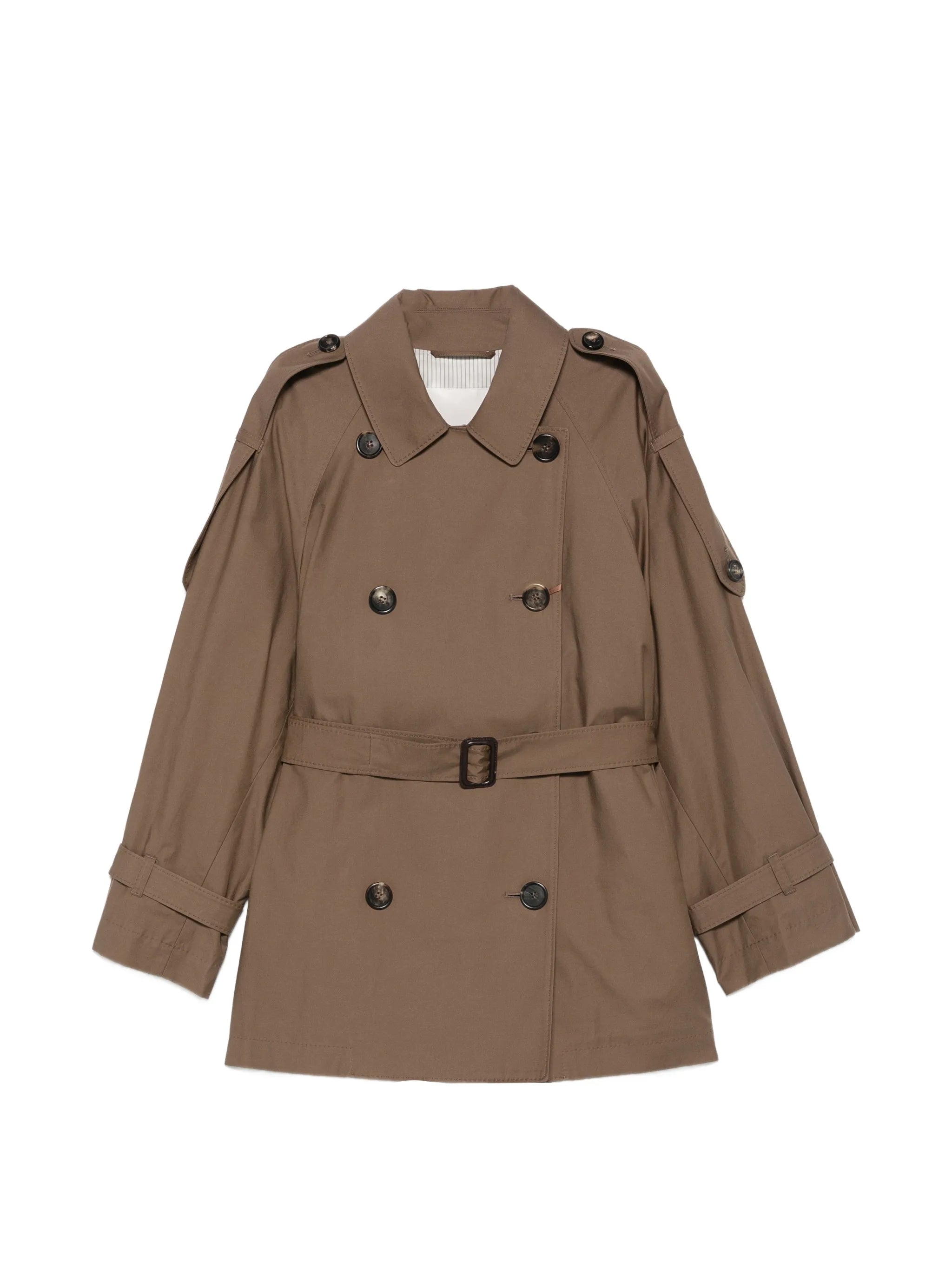 Max Mara The Cube Max Mara The Cube Double-breasted Belted Coat
