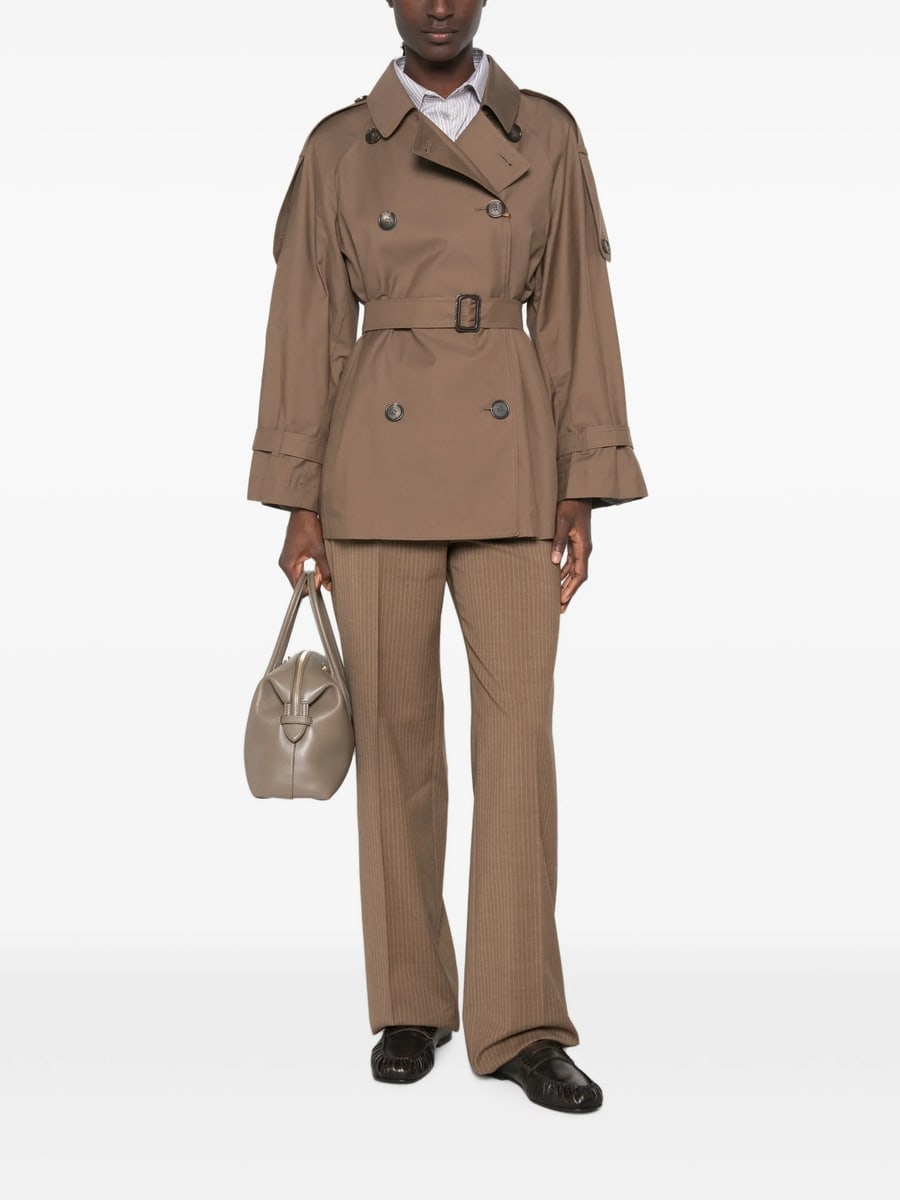 Max Mara The Cube Max Mara The Cube Double-breasted Belted Coat, view 5