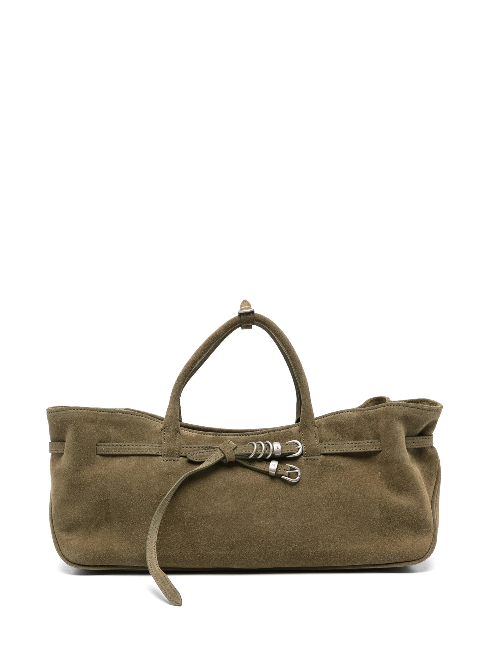 Margesherwood Margesherwood Grandma Used Buckle-detail Suede Tote Bag
