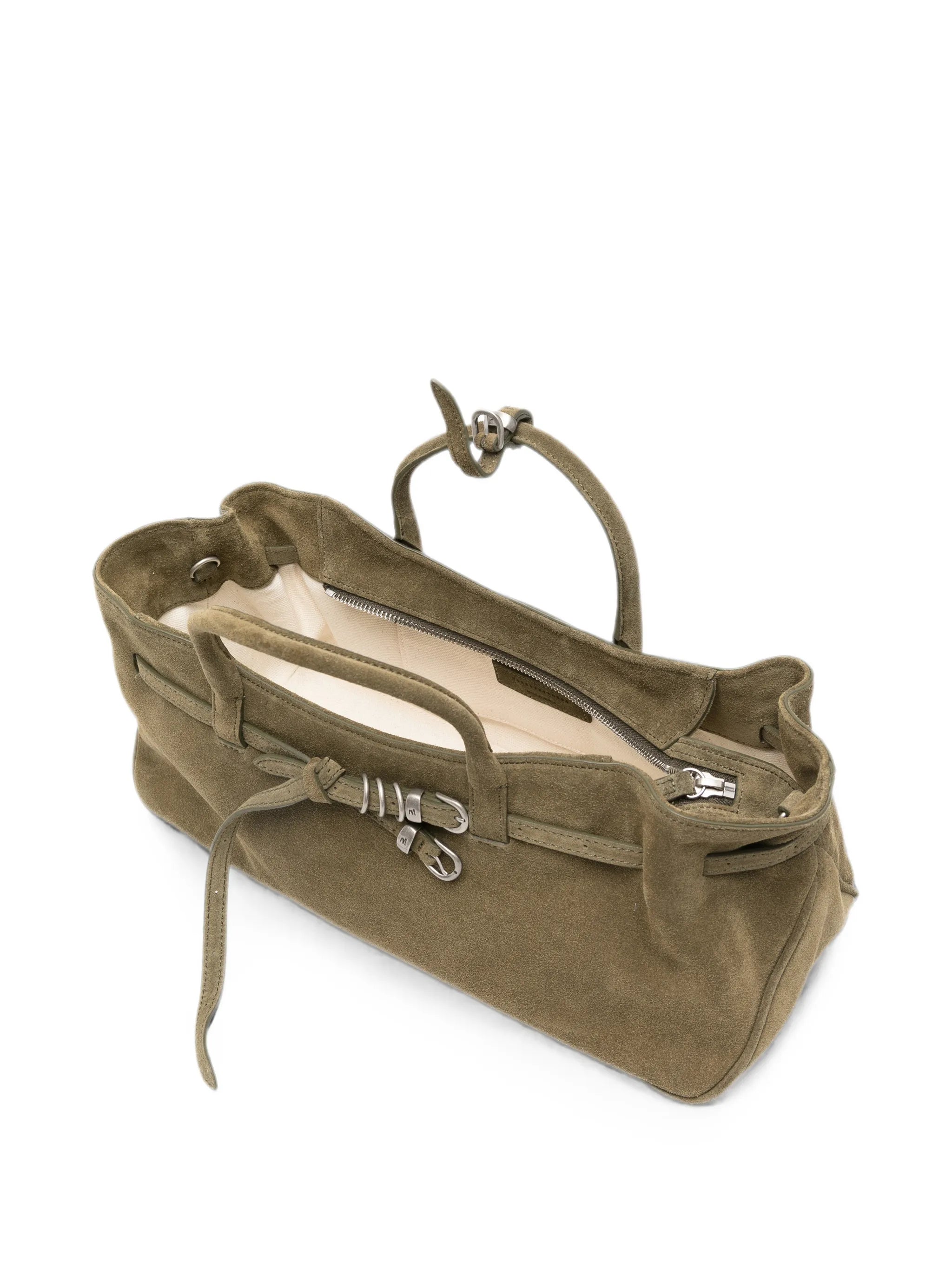 Margesherwood Margesherwood Grandma Used Buckle-detail Suede Tote Bag, view 2