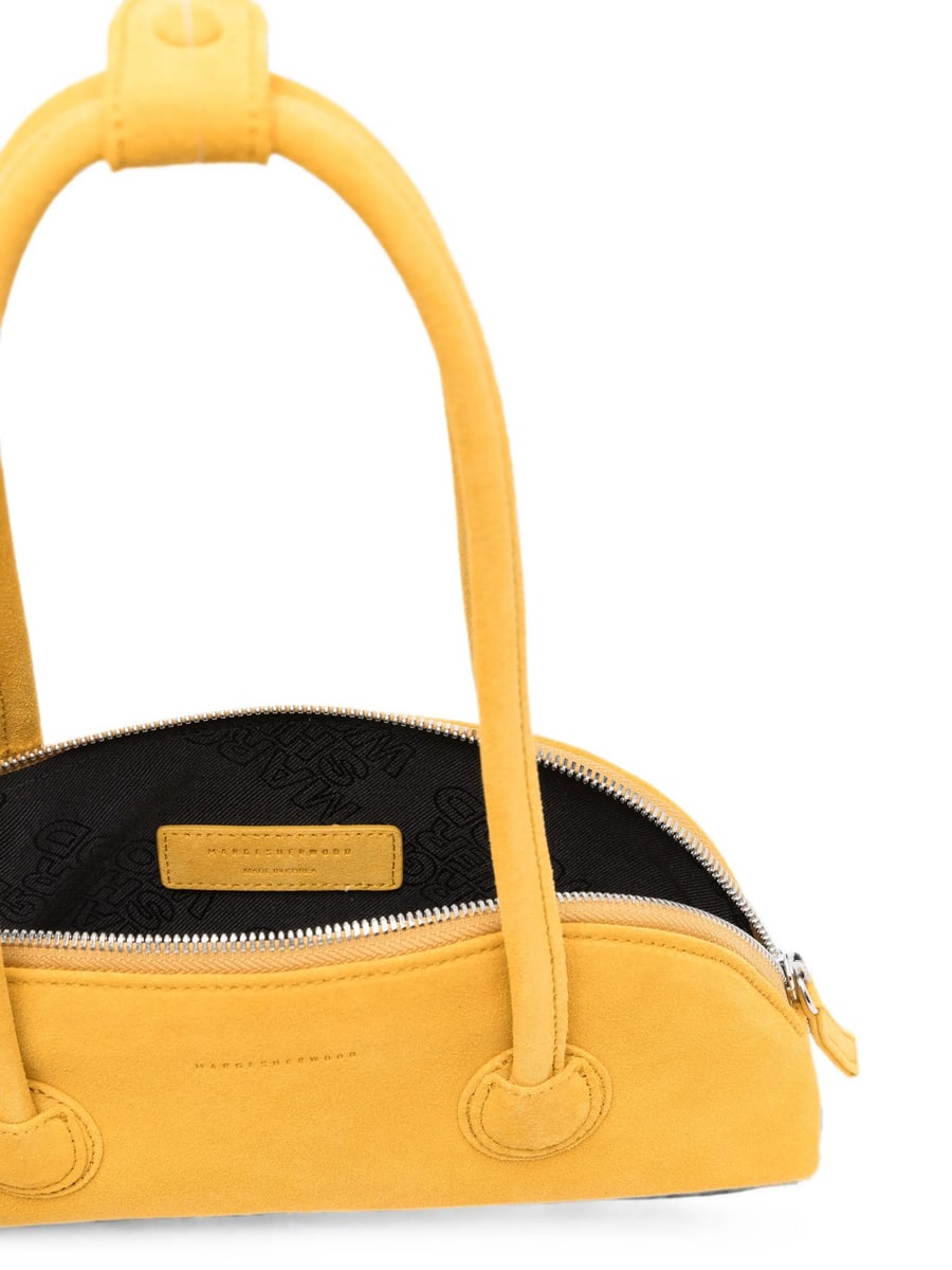 Margesherwood Margesherwood Bessette Suede Half-moon Tote Bag, view 3