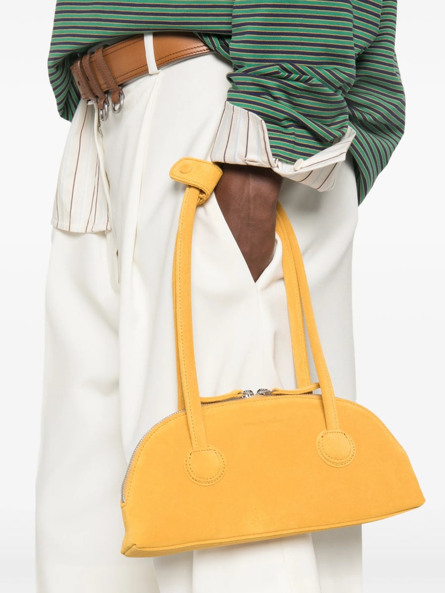 Margesherwood Margesherwood Bessette Suede Half-moon Tote Bag, view 5
