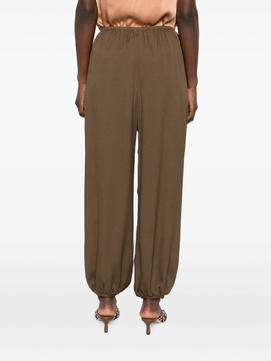 Forte_Forte Forte Forte Drawstring-waist Elasticated-hem Trousers, view 4