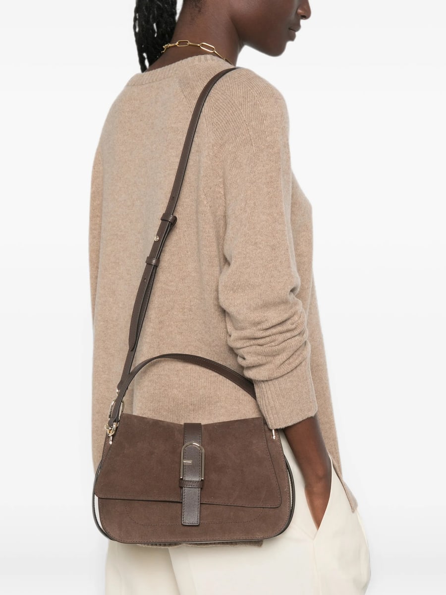 Furla Furla Suede Shoulder Bag, view 3