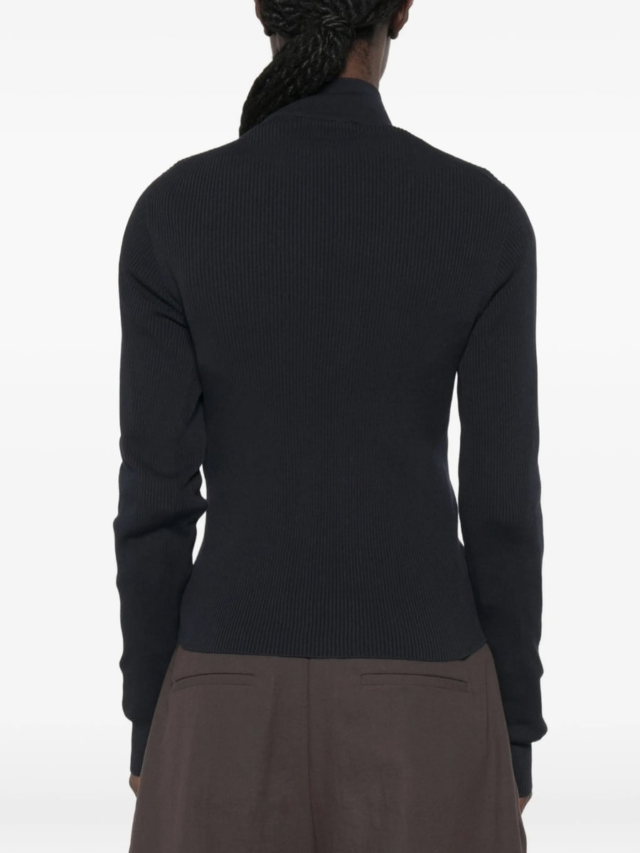 Miu Miu Miu Miu Logo-embroidered Zip-up Cardigan, view 2