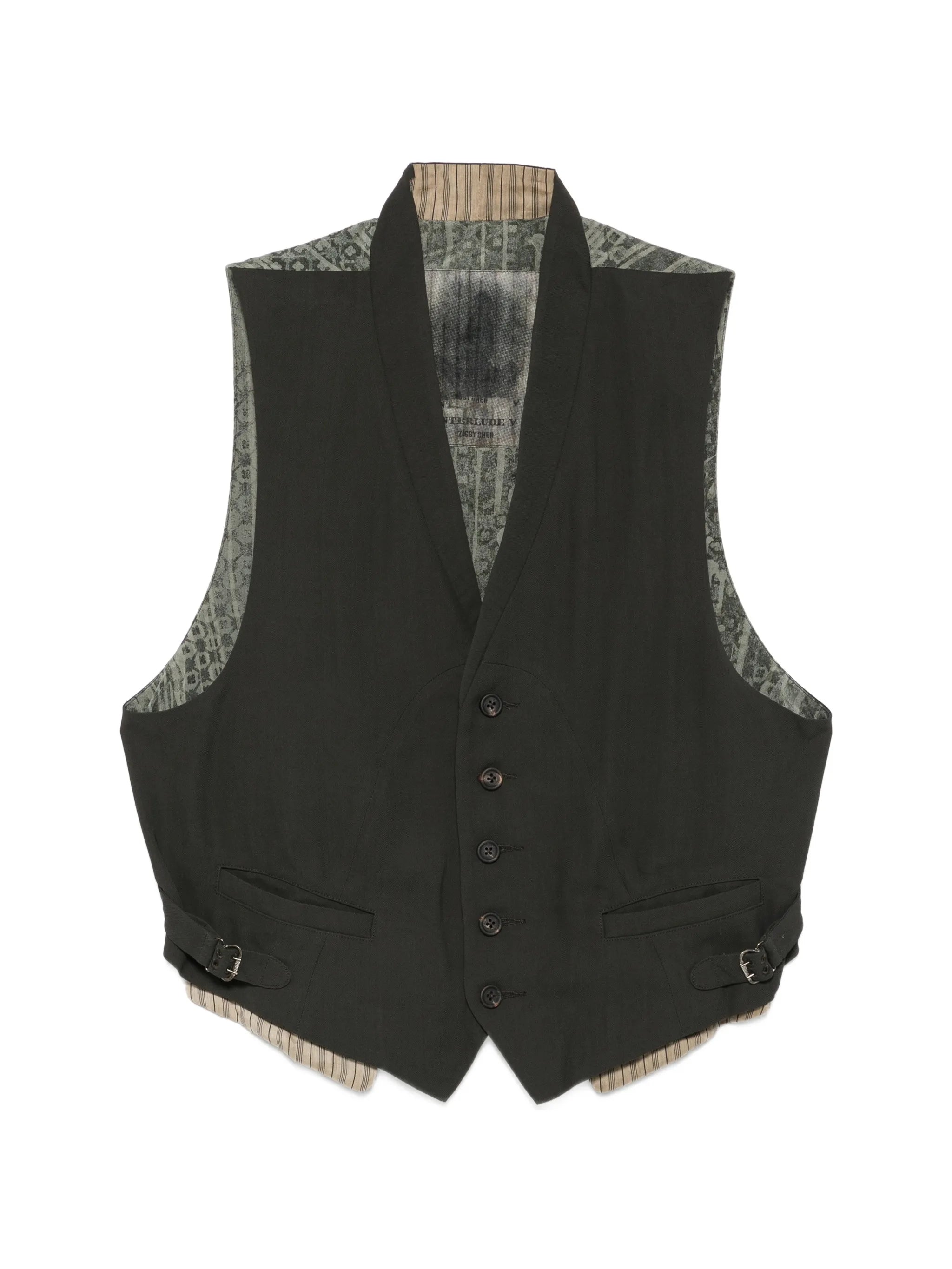 Ziggy Chen Ziggy Chen Patterned-back Waistcoat
