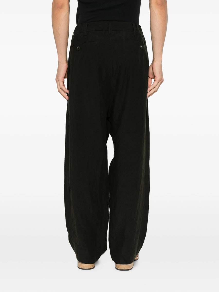 Ziggy Chen Ziggy Chen Pleated Buttoned Trousers, view 3