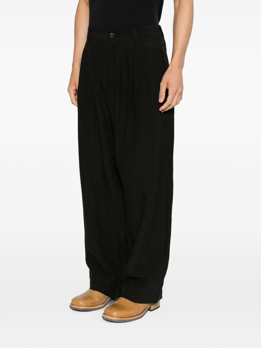 Ziggy Chen Ziggy Chen Pleated Buttoned Trousers, view 4