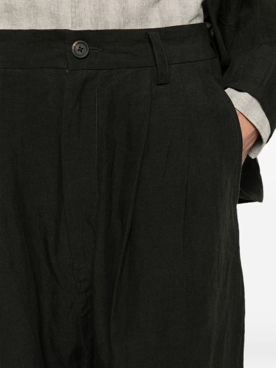 Ziggy Chen Ziggy Chen Pleated Buttoned Trousers, view 5