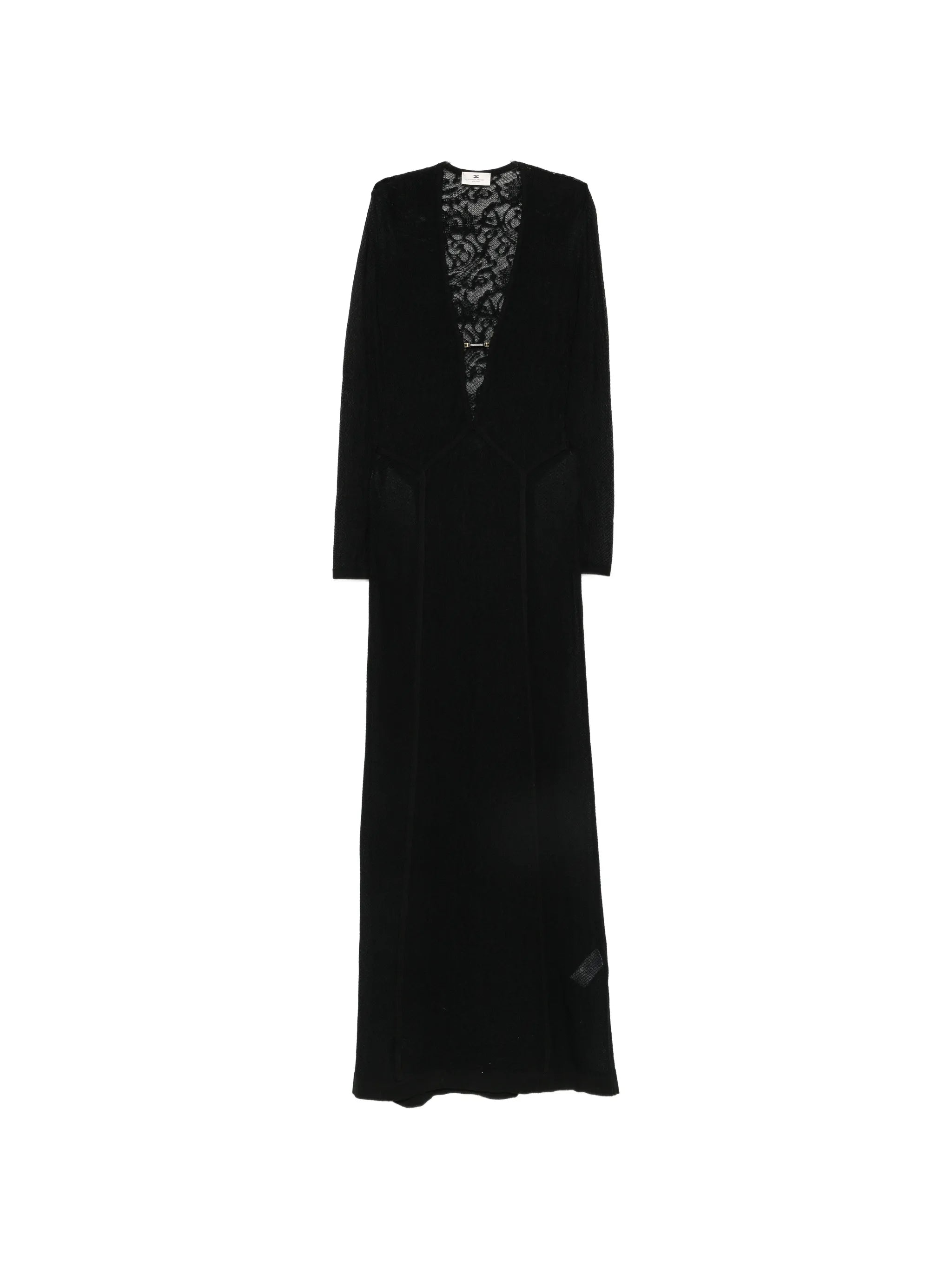 Elisabetta Franchi Elisabetta Franchi Lace-panelled Long-sleeve Maxi Dress