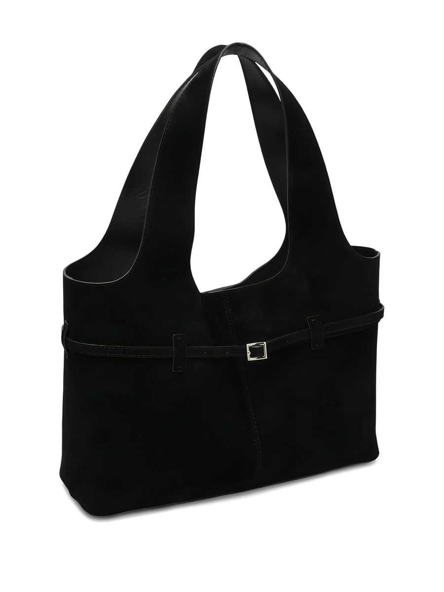 Manu Atelier Manu Atelier Cambon Cabas Suede Tote Bag, view 4