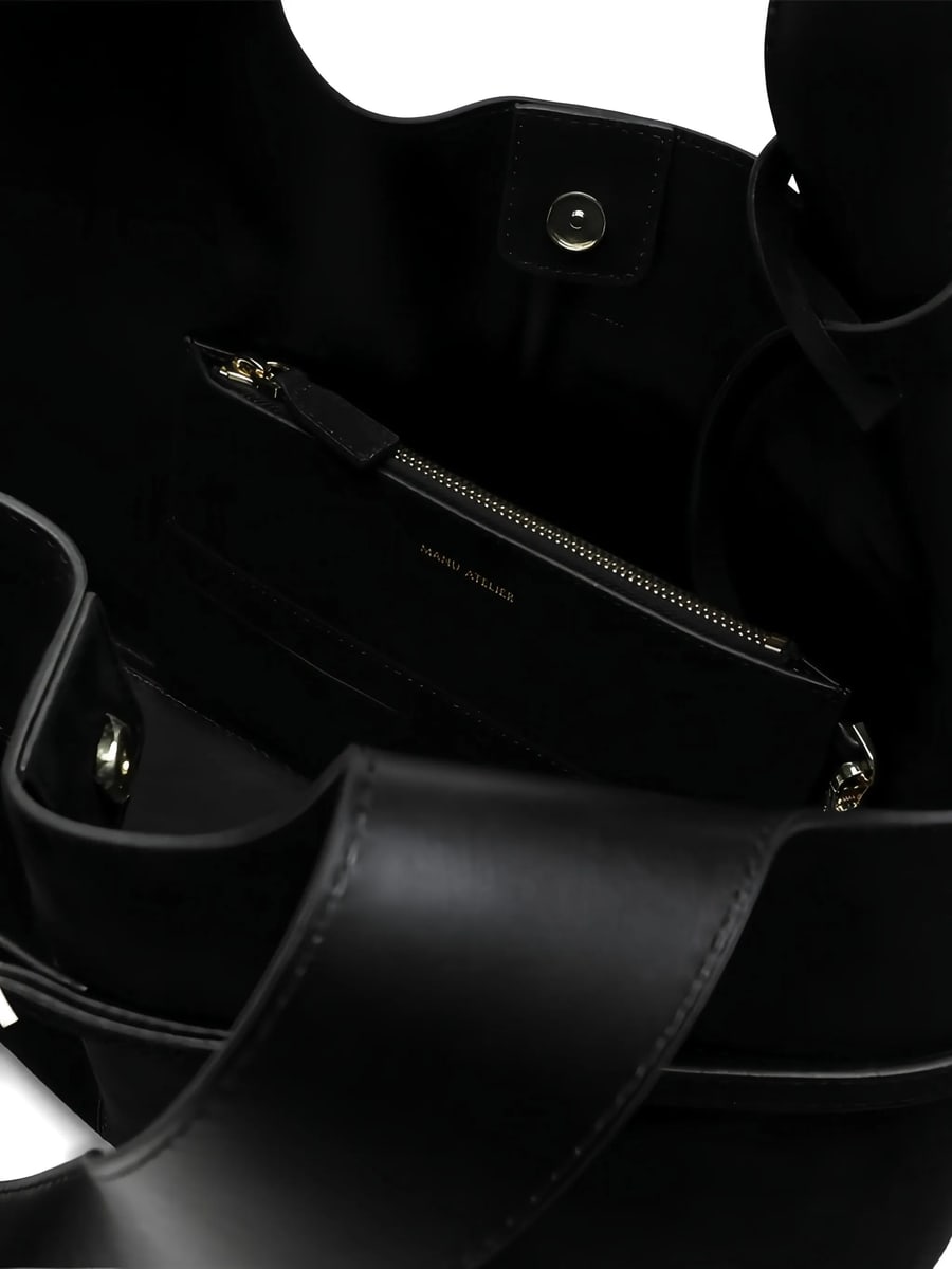 Manu Atelier Manu Atelier Cambon Cabas Suede Tote Bag, view 5