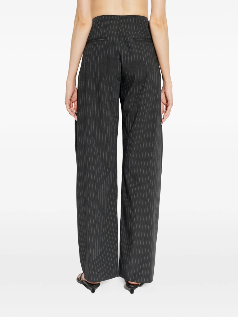Iro Iro Kalei Pinstripe-pattern Pleated Trousers, view 2