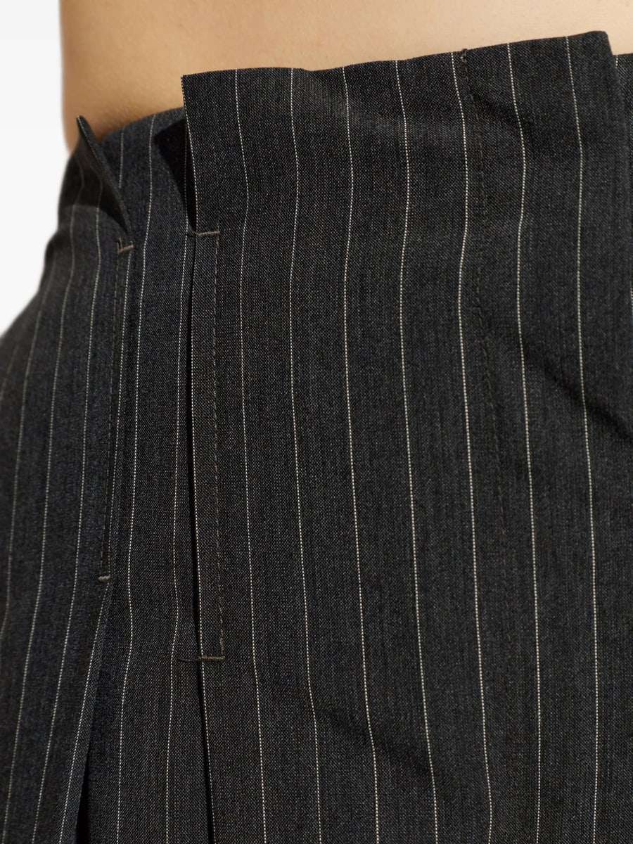 Iro Iro Kalei Pinstripe-pattern Pleated Trousers, view 4