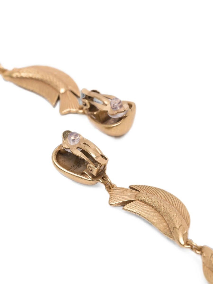 Cult Gaia Cult Gaia Neemo Trio Fish-pendant Drop Earrings, view 2