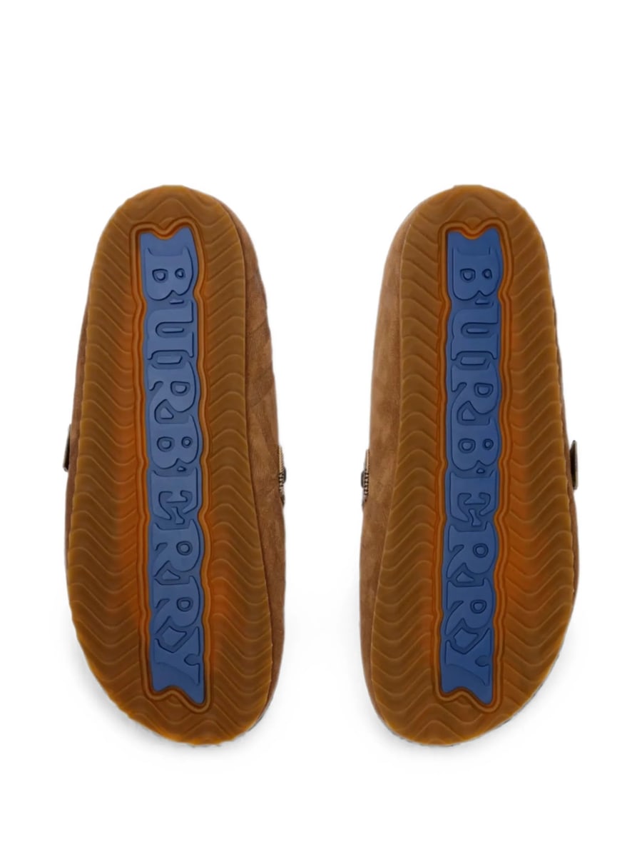 Burberry Burberry Urchin Check-pattern Buckle-fastening Flat Mules, view 4