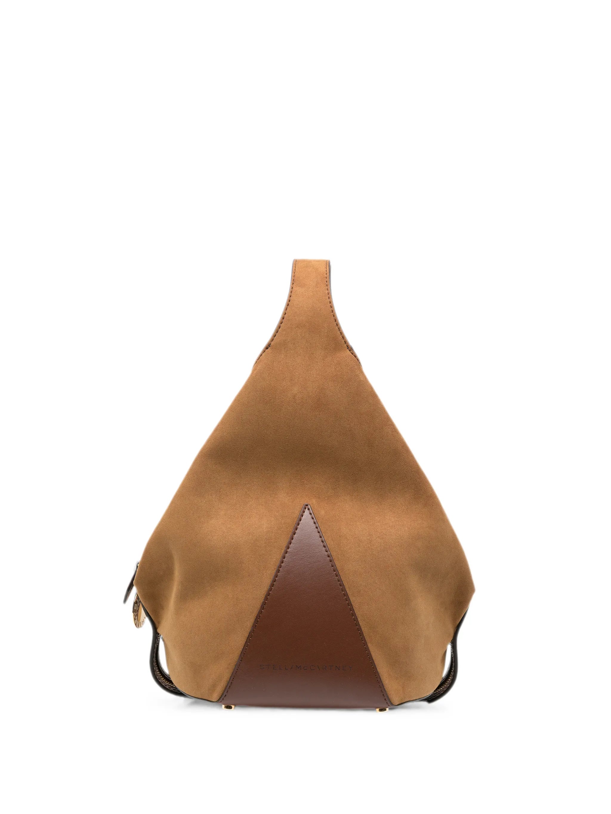Stella McCartney Stella Mccartney Small Appaloosa Logo-charm Suede-effect Tote Bag